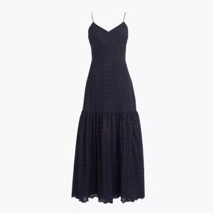 J. Crew Eyelet Maxi dress - Navy - Size 10